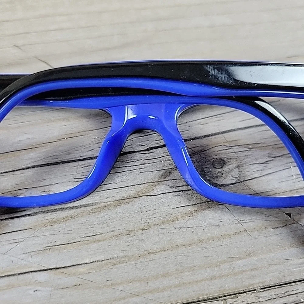 Ray-Ban RB5268 5179 Kids Eyeglasses Frames Only Black Blue‎ Full Rim 50-17-135